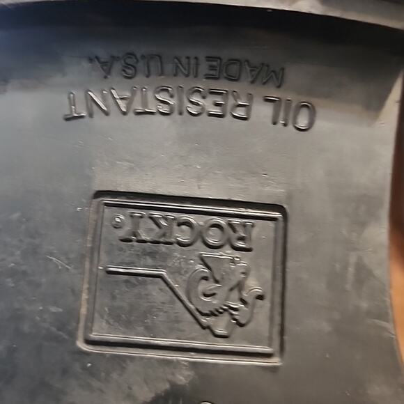 ROCKY OIL RESISTANT MADE IN GOOD OLDâUSAâLEATHERâ CANVASâWOMANS 8 - Picture 11 of 16